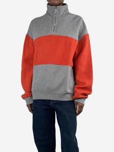 Acne Studios Heather grey high-neck pullover - size XS