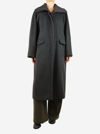 Dark grey wool-blend coat - size UK 8 Coats & Jackets Max Mara 