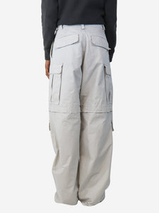 Balenciaga Grey unisex distressed trousers - size XXS