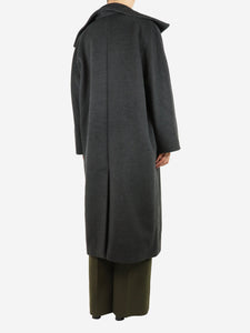 Max Mara Dark grey wool-blend coat - size UK 8