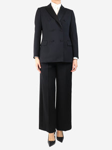Parosh Black wool suit set - size L
