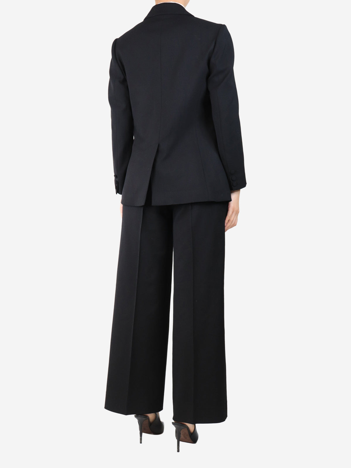 Black wool suit set - size L Sets Parosh 