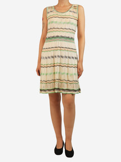 Melon sleeveless knit dress - size UK 10