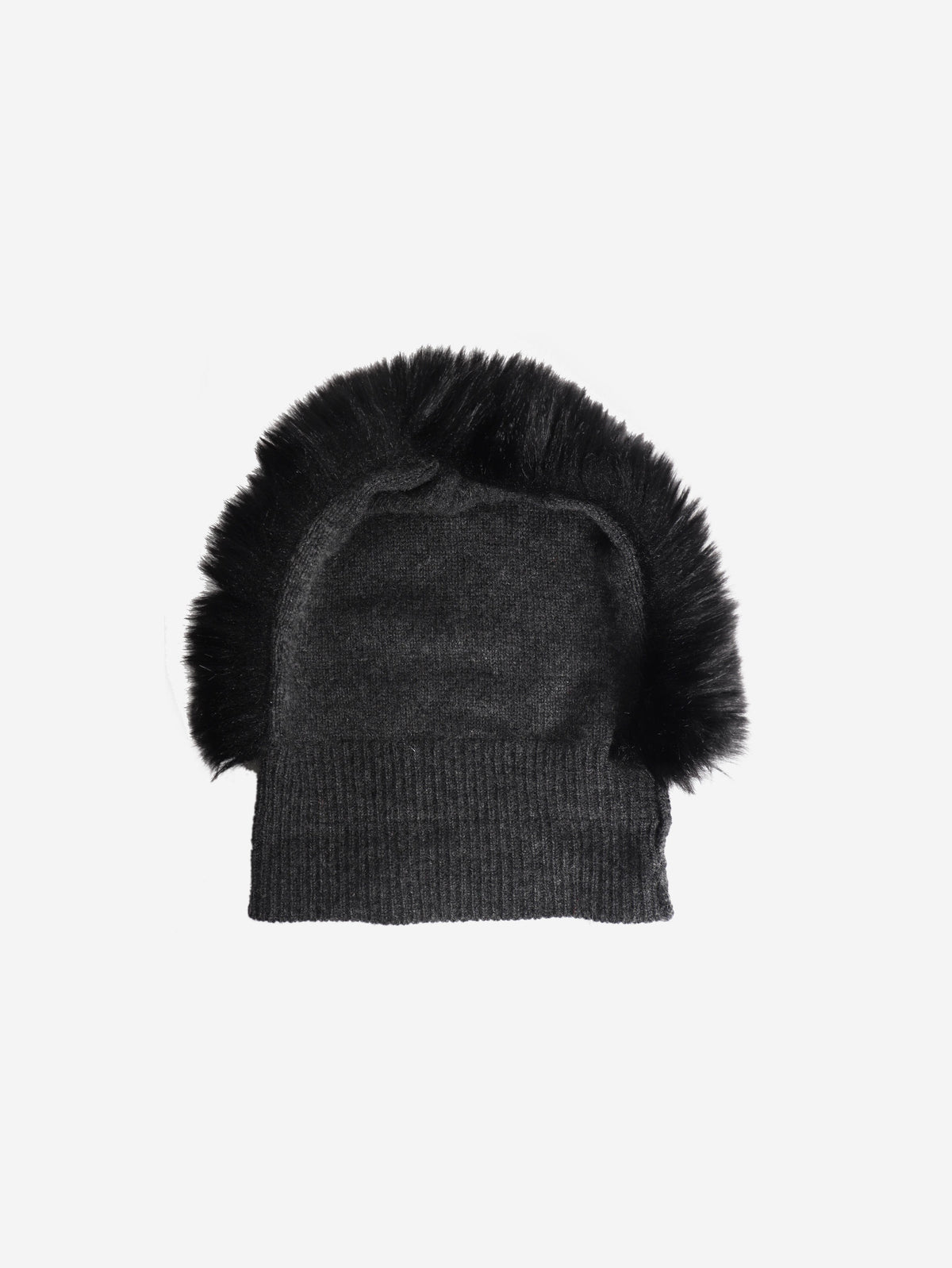 Grey cashmere mohawk beanie Knitwear Charlotte Simone 