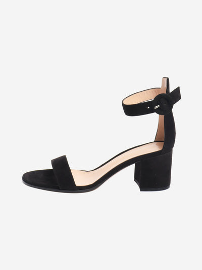 Black suede heeled sandals - size EU 39 (UK 6) Heels Gianvito Rossi 