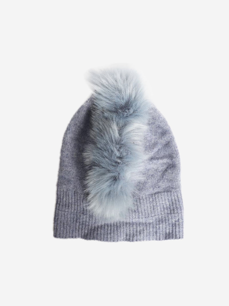 Blue cashmere mohawk beanie Knitwear Charlotte Simone 