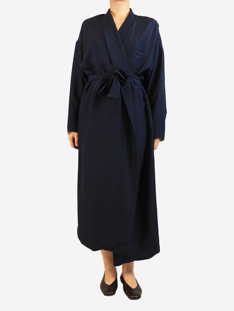 Navy quilted robe - size M Coats & Jackets Eres 