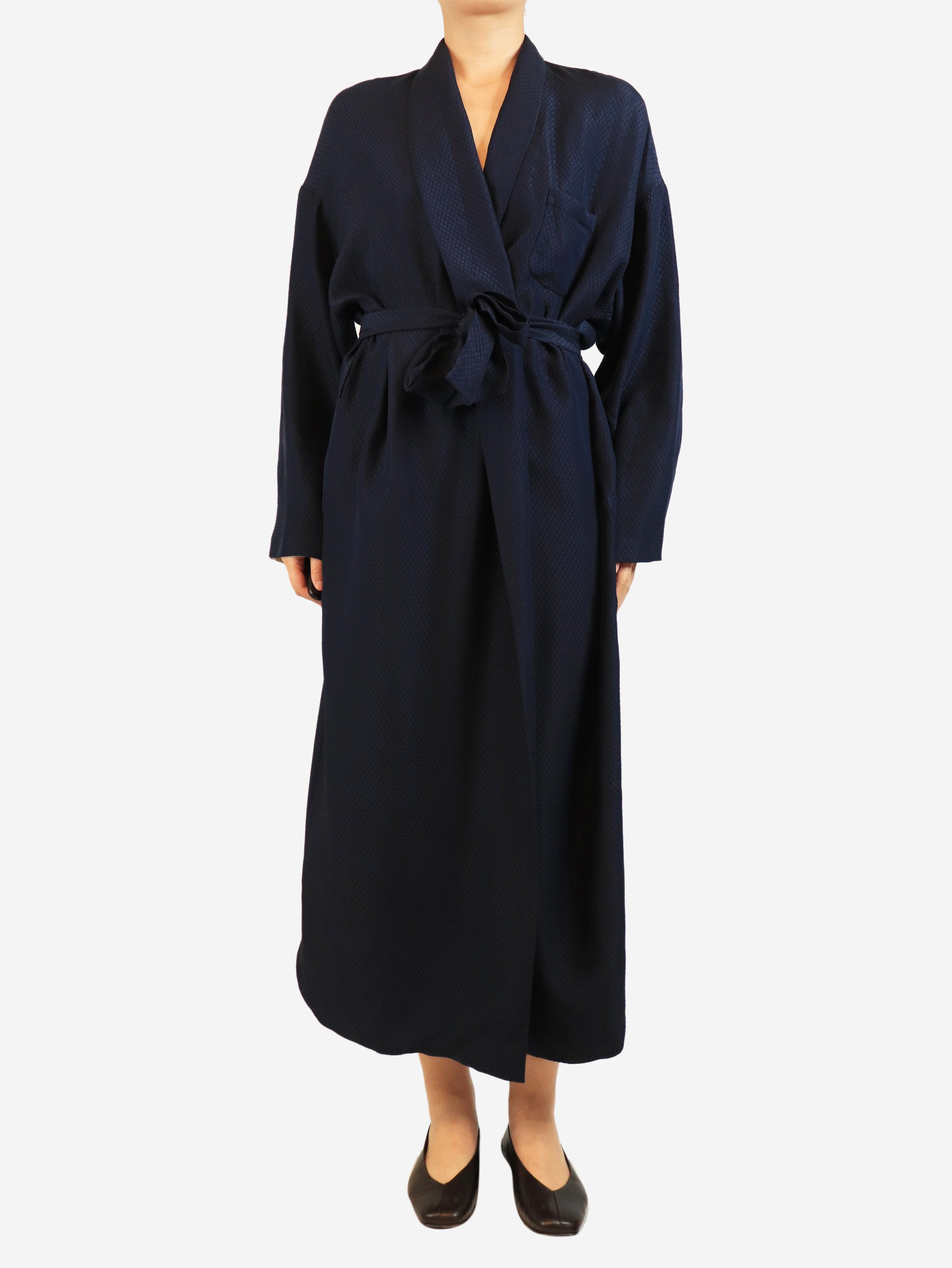 Navy quilted robe - size M Coats & Jackets Eres 