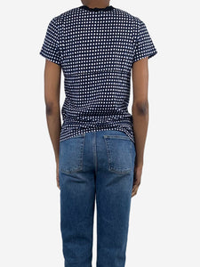 Marni Blue checkered t-shirt - size UK 6