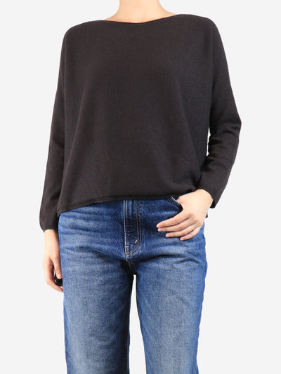 Dark brown cashmere jumper - size L Knitwear Apuntob 