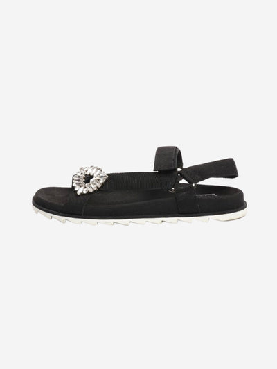 Black diamante sandals - size EU 41 (UK 8) Shoes Roger Vivier 