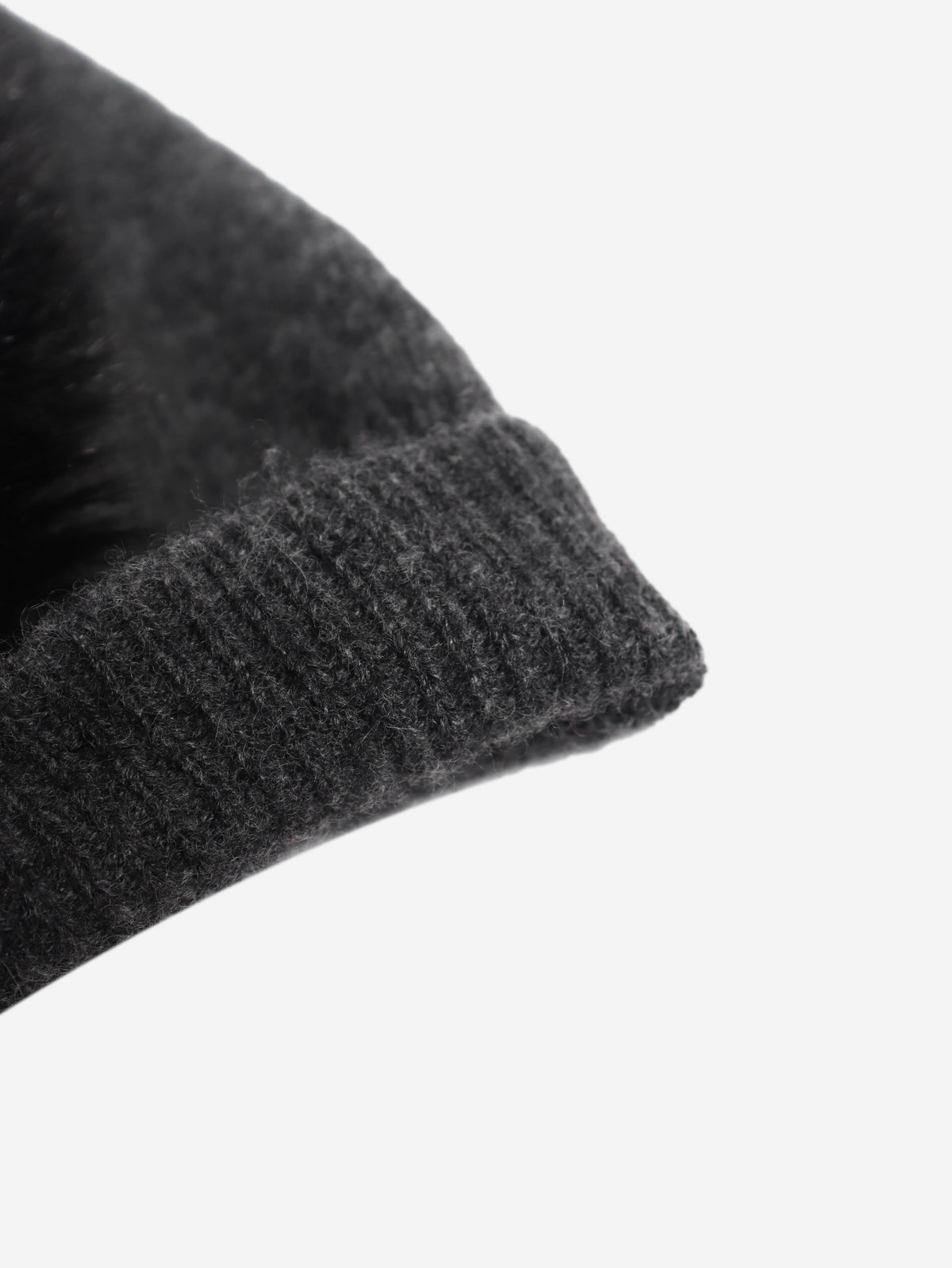Blue cashmere mohawk beanie Knitwear Charlotte Simone 