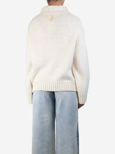 JW Anderson Ivory wool roll-neck jumper - size S