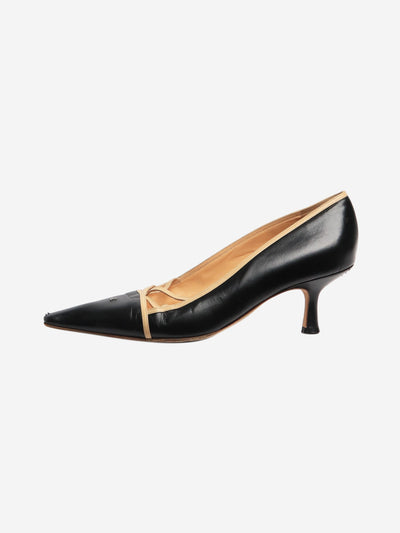Black pointed-toe kitten heels - size EU 38 (UK 5) Heels Chanel 