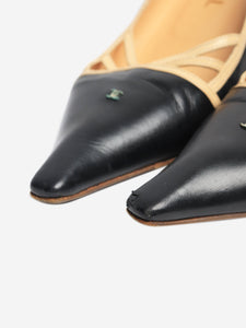 Chanel Black pointed-toe kitten heels - size EU 38 (UK 5)