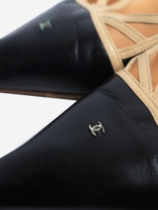 Chanel Black pointed-toe kitten heels - size EU 38 (UK 5)
