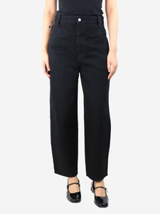 Khaite Black wide leg denim jeans - size UK 8