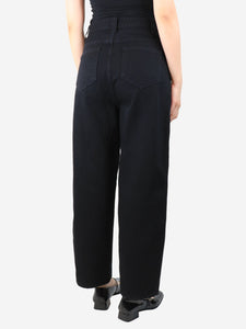Khaite Black wide leg denim jeans - size UK 8