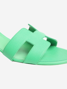 Hermes Green Oasis sandals - size EU 41