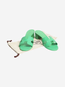 Hermes Green Oasis sandals - size EU 41
