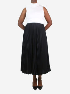 Joseph Black pleated midi skirt - size UK 14