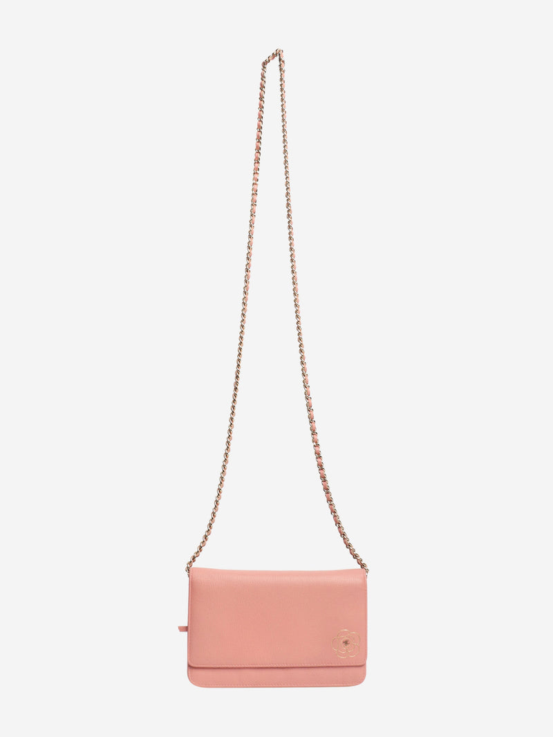 Pink 2012 Camellia Wallet on Chain bag Cross-body bags Chanel 
