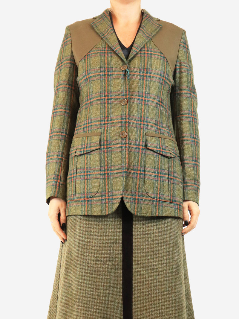 Green tartan St James jacket - size UK 10 Coats & Jackets Beretta 