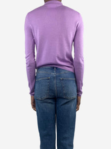 The Row Lilac knit polo top - size XS