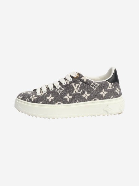 Grey monogram trainers - size EU 37 (UK 4) product image