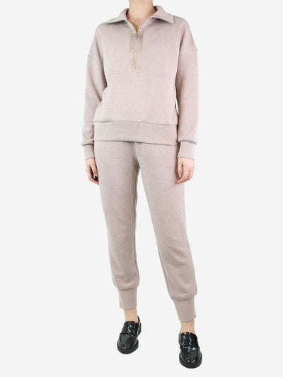 Neutral half-zip pullover and cuff pants set - size S Sets Varley 
