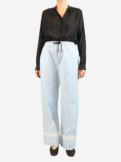 Light blue striped trousers - size M Trousers Marchen 