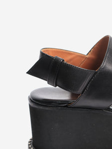 Givenchy Black studded leather platform sandals - size EU 35