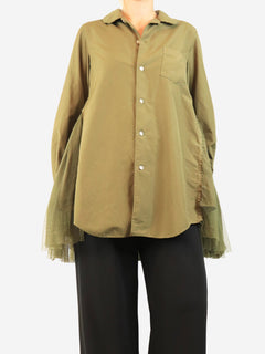 Green 2023 tulle shirt - size S Tops Comme Des Garçons 