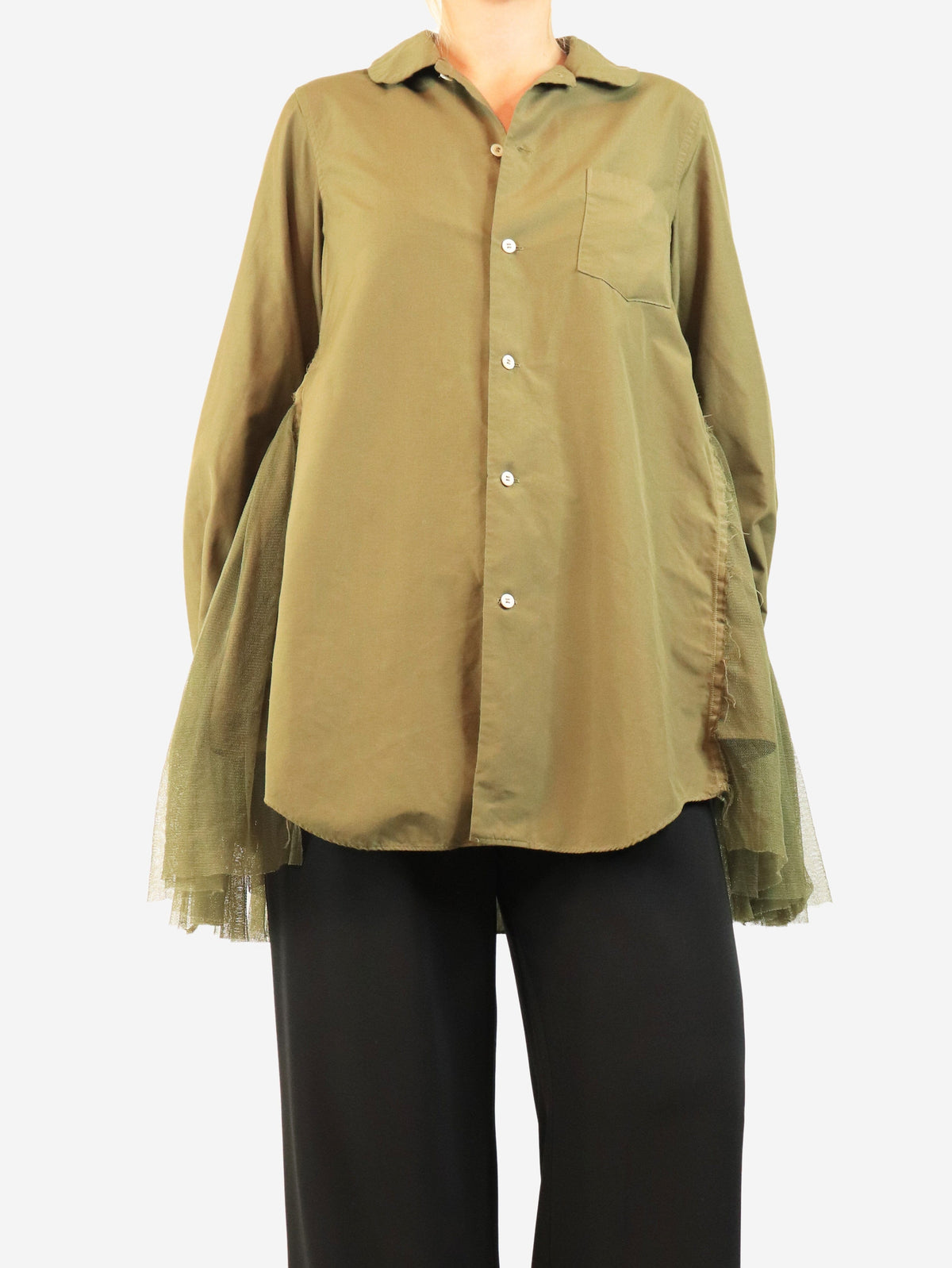 Green 2023 tulle shirt - size S Tops Comme Des Garçons 