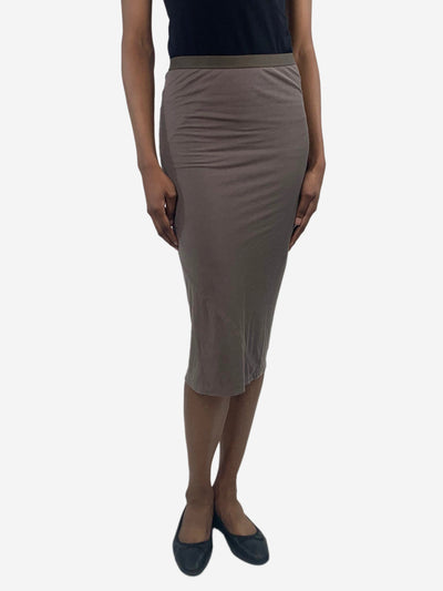 Rick Owens pre owned brown midi skirt size UK 6 Sign of the Times