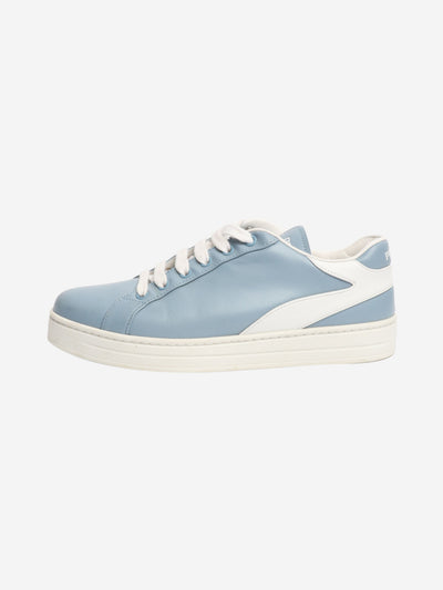 Blue leather trainers - size EU 38.5 (UK 5.5) Trainers Prada 