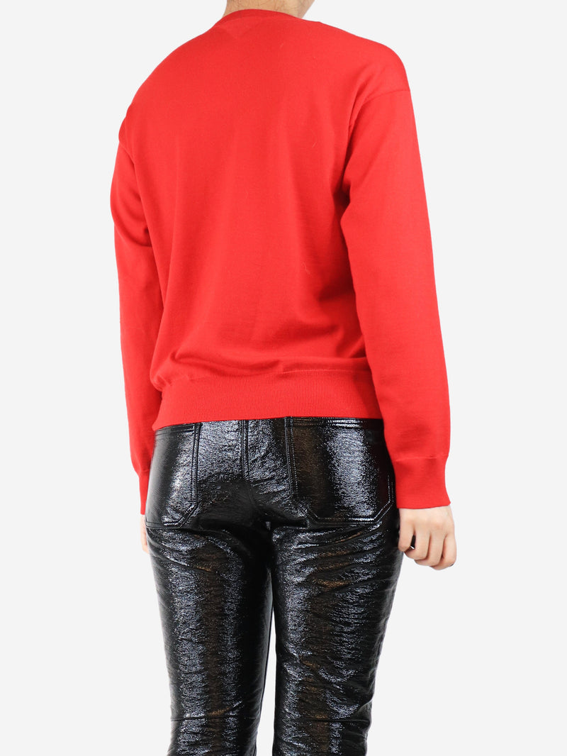 Red button-front sweater - size M Knitwear Bottega Veneta 