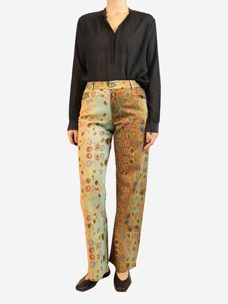 Multicolour Essie floral pants - size UK 8