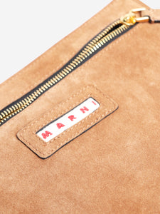 Marni Tan suede pouch