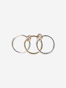 Multicolour Solarium 18ct gold and sterling silver ring Rings Spinelli Kilcollin 