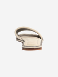 Brunello Cucinelli Grey suede slides - size EU 37 (UK 4)