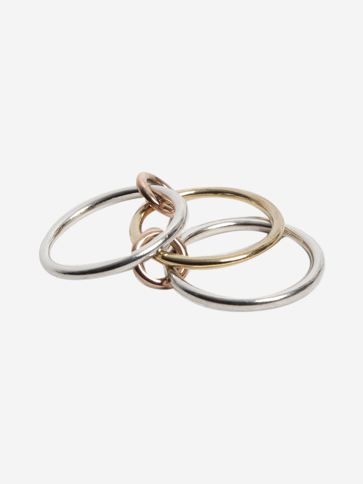 Multicolour Solarium 18ct gold and sterling silver ring Rings Spinelli Kilcollin 