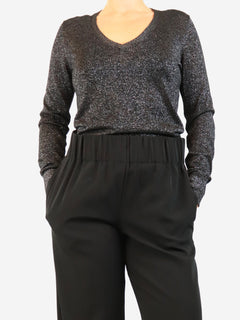 Black lurex knit top - size S Tops Joseph 
