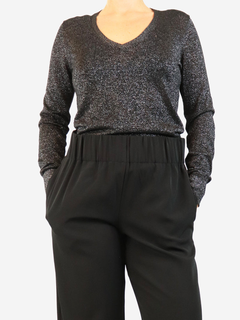 Black lurex knit top - size S Tops Joseph 