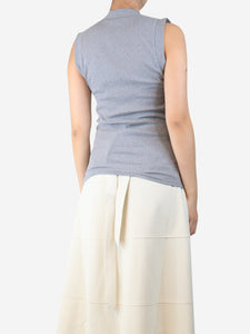 Brunello Cucinelli Grey embellished tank top - size XL