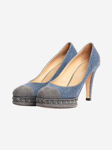 Chanel Blue denim pumps - size EU 38.5