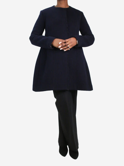 Blue bell-shape wool coat - size UK 12 Coats & Jackets Celine 