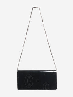 Black patent leather chain wallet Wallets, Purses & Small Leather Goods Cartier 
