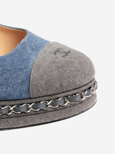 Chanel Blue denim pumps - size EU 38.5