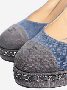 Chanel Blue denim pumps - size EU 38.5